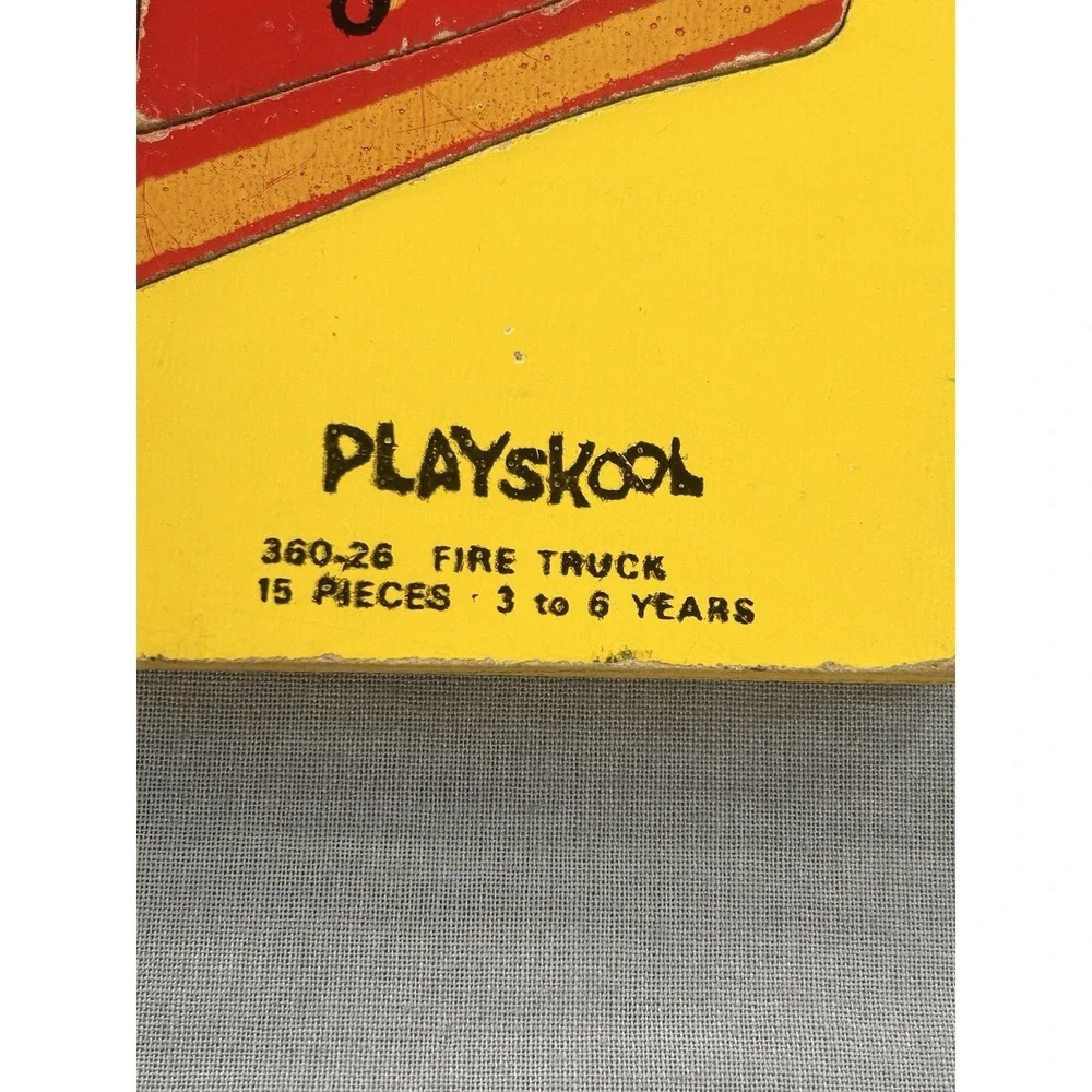 Vintage Playskool Wooden Puzzles Lot Of 3 hwith‎ issues
